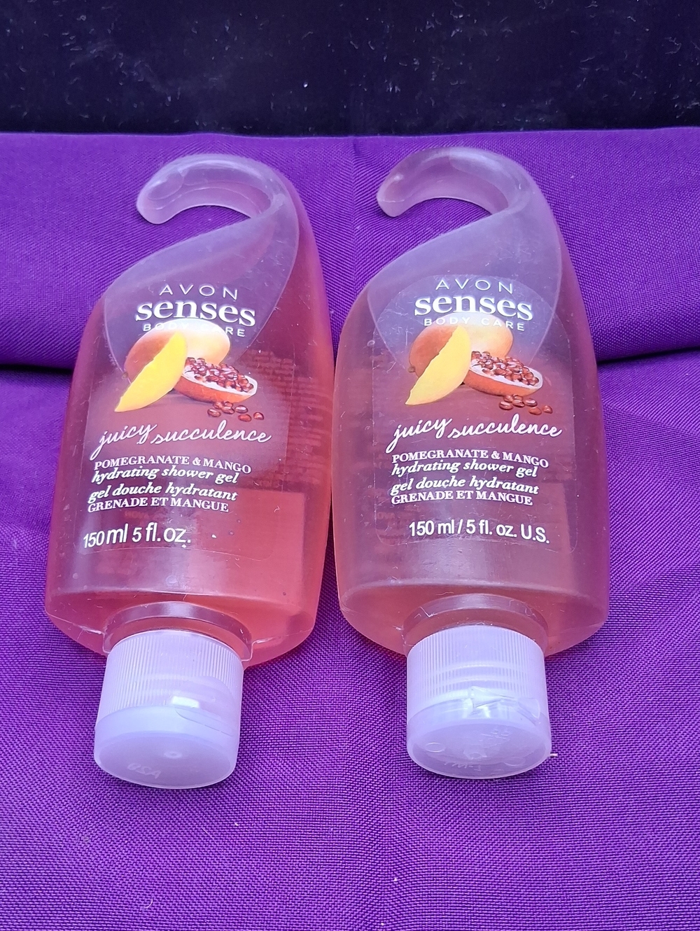 Avon Senses Juicy Succulence Pomegranate & Mango Hydrating Shower Gel-Set of 2